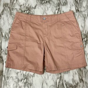 Style & Co Pink Cargo Shorts with Cotton Blend Cute Comfy Vacation Summer Fun